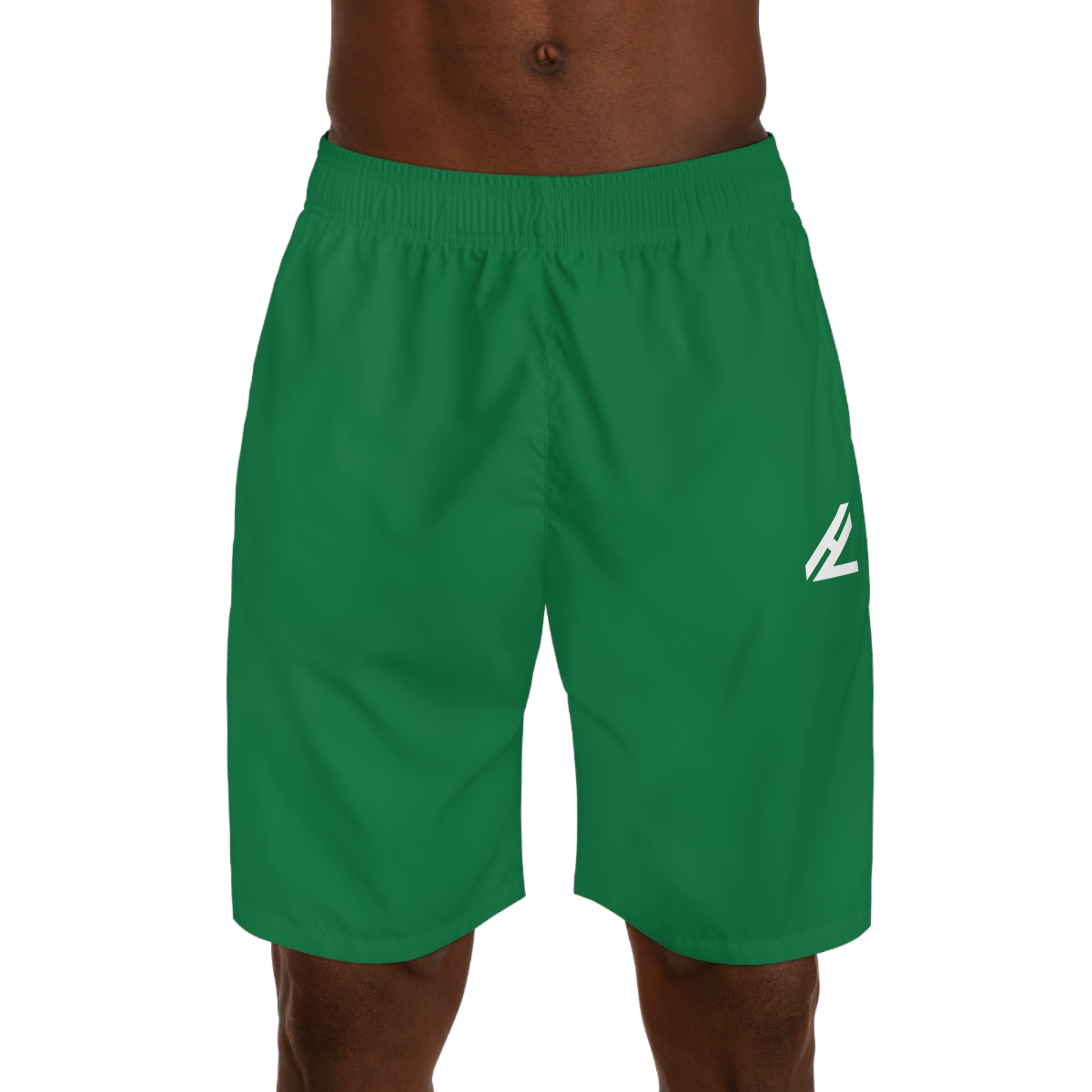 Men's "HUSTLE" SwimShorts - Green